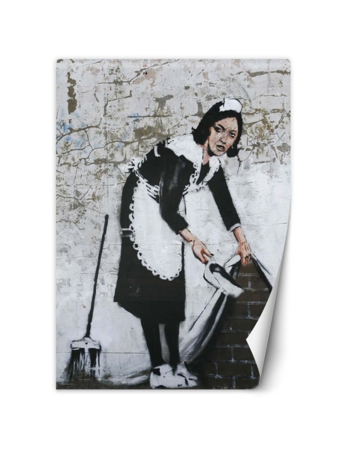 Najmodniejsze fototapety - Pokojówka Banksy Mural Street Art | FEEBY