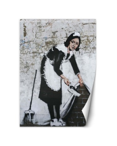 Trendy wall murals - Maid Banksy Mural Street Art | FEEBY