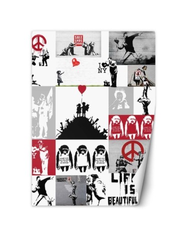 Modern murals - Banksy collage | FEEBY