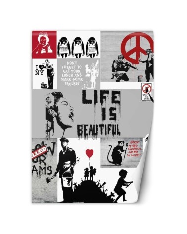 Original murals - Banksy collage | FEEBY