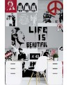 Oryginalne fototapety - Kolaż Banksy | FEEBY