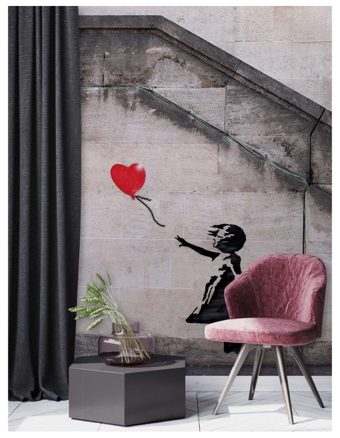 Najmodniejsze fototapety - Banksy Dziewczynka z balonikiem | FEEBY