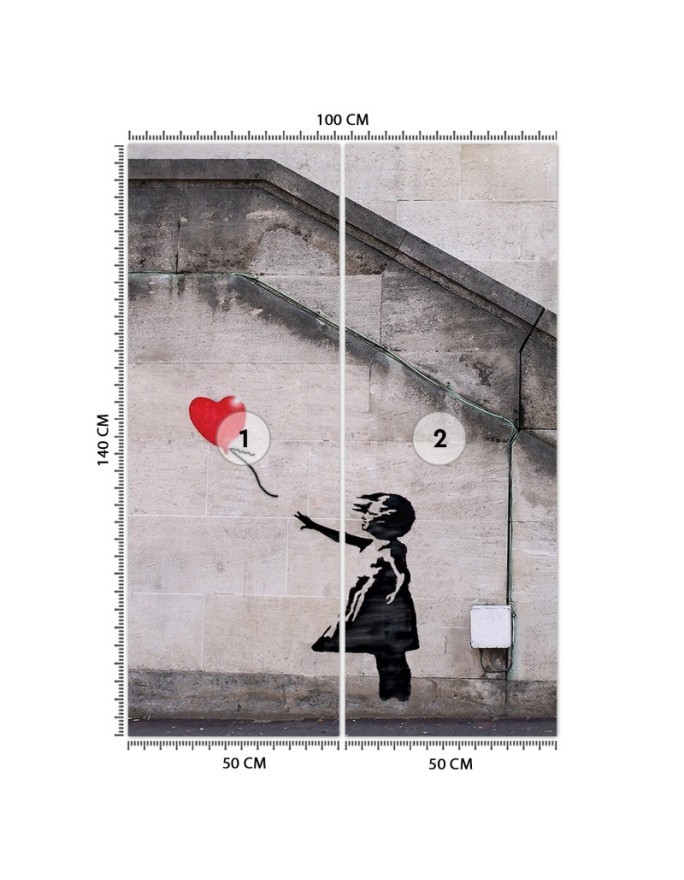 Najmodniejsze fototapety - Banksy Dziewczynka z balonikiem | FEEBY
