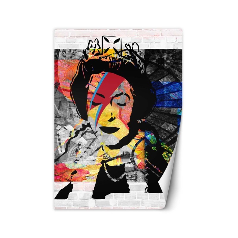 Najmodniejsze fototapety - Banksy Królowa Anglii | FEEBY