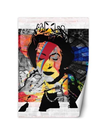 Najmodniejsze fototapety - Banksy Królowa Anglii | FEEBY