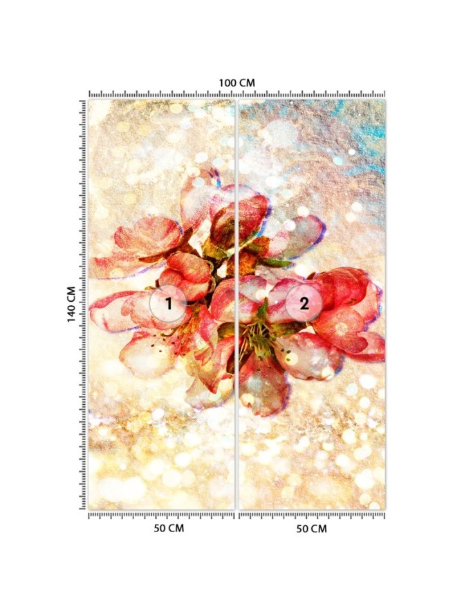 Beautiful Wallpaper - Abstract red cherry blossoms | FEEBY