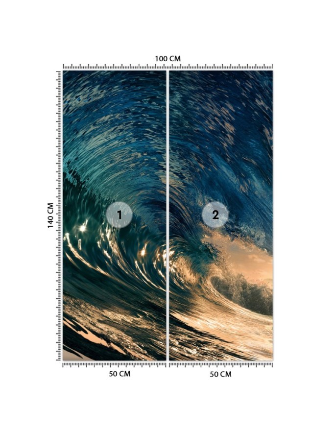 The most fashionable Wallpapers - Wave at sunset | FEEBY