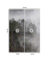 Inspirujące fototapety - Zielony las we mgle | FEEBY