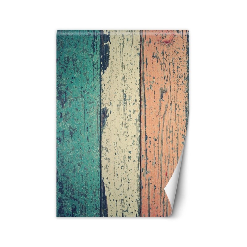 Fototapety tekstury na ścianę - Pastelowe deski | FEEBY
