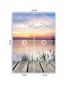 Nowoczesne fototapety do salonu - Ptaki nad morzem | FEEBY