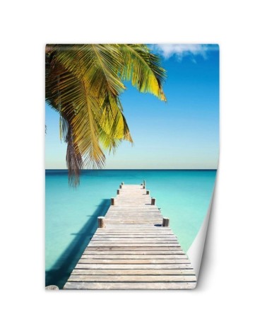 Exotic wall murals - Palm beach tropical ocean | FEEBY