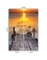 Fototapeta do salonu - Pomost o zachodzie słońca | FEEBY