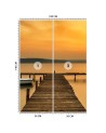 Fototapeta do salonu - Pomost o zachodzie słońca | FEEBY