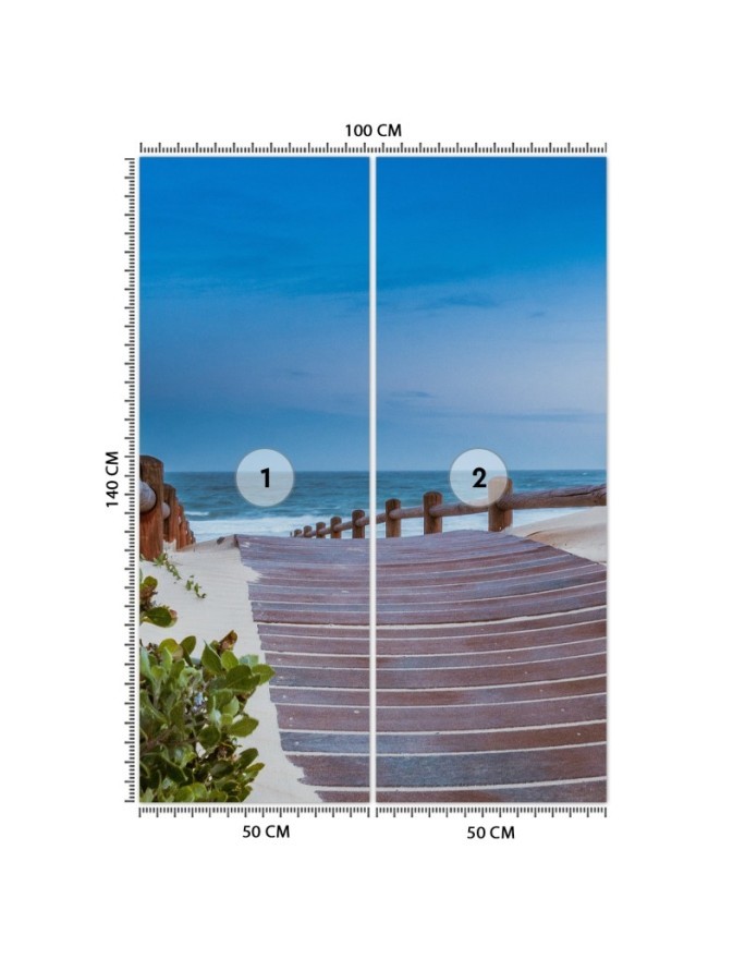 Oryginalne fototapety do salonu - Droga na plaże | FEEBY