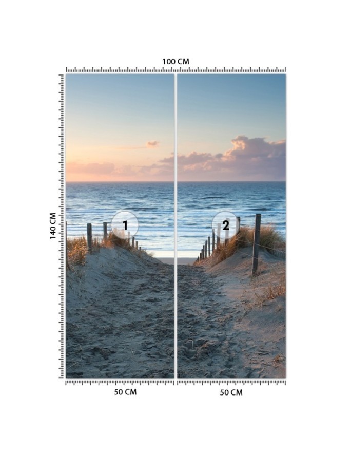 Piękne fototapety do salonu - Zejście na plaże | FEEBY