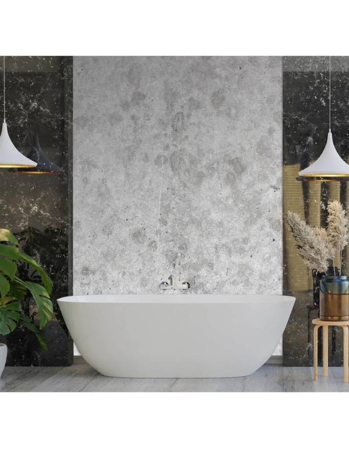 Modern Wallpaper - Grey imitation concrete | FEEBY