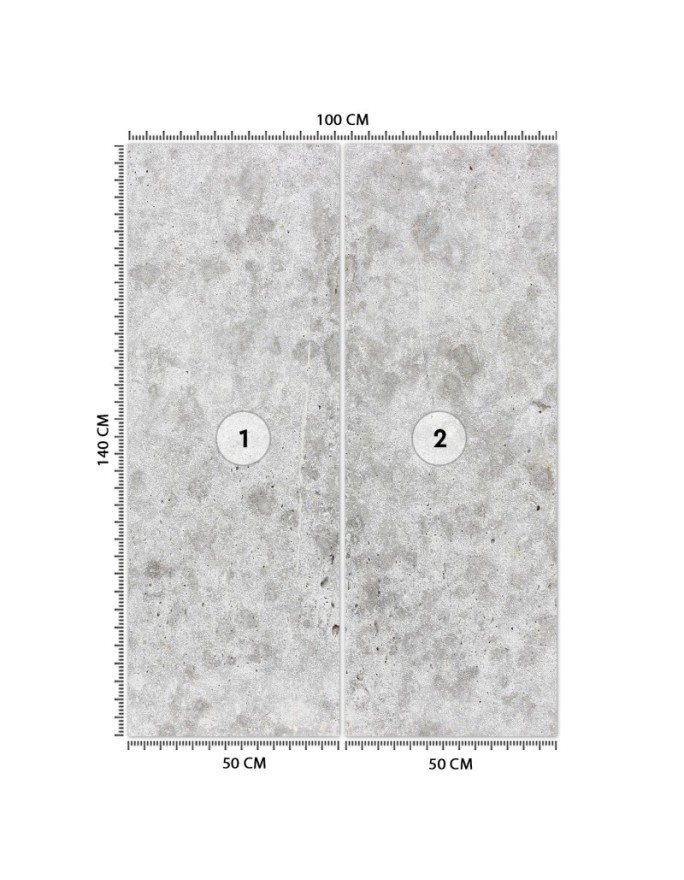 Modern Wallpaper - Grey imitation concrete | FEEBY