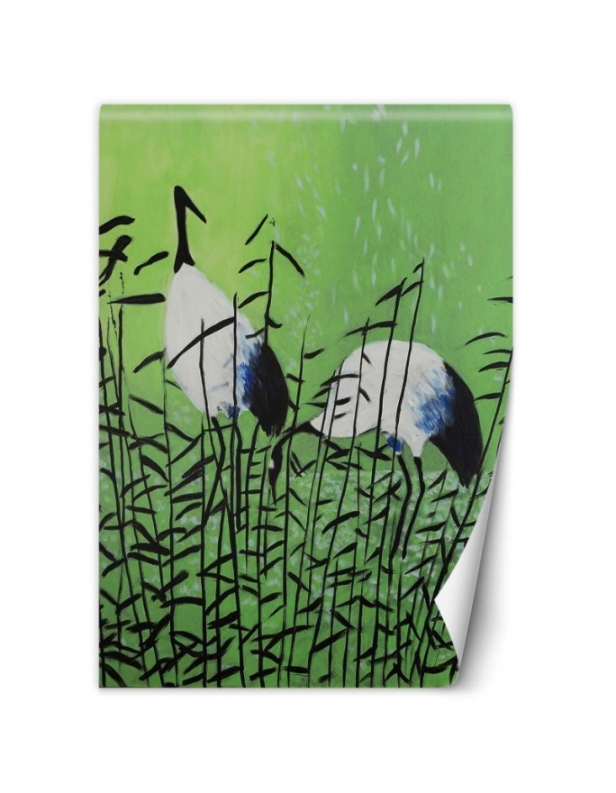 Modne fototapety - Ptaki czaple malowane | FEEBY