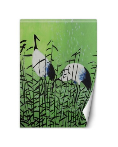 Trendy wall mural - Birds herons painted | FEEBY