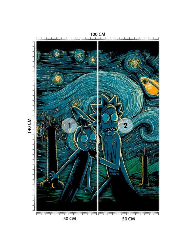 Fototapeta dla nastolatka - Kolorowy Rick and Morty DDJVigo | FEEBY