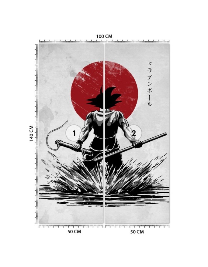 Fototapeta dla nastolatków - Anime Son Goku samuraj DDJVigo | FEEBY