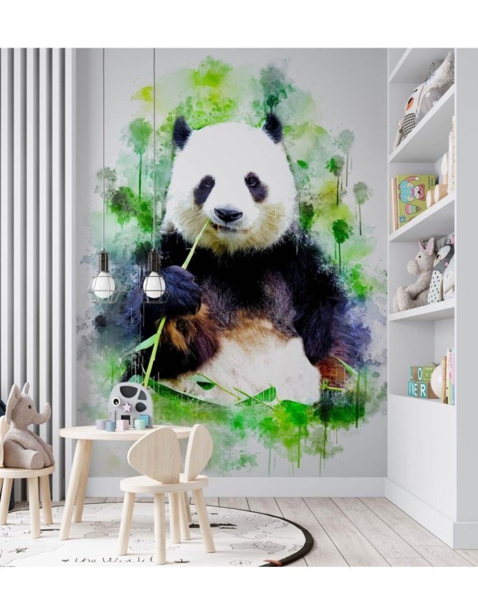 Fototapeta dla dzieci - Jedząca panda Cornel Vlad | FEEBY