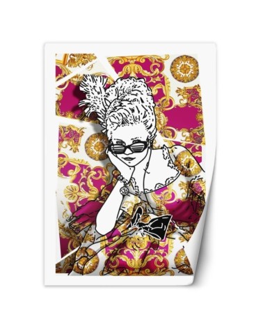 Teen wall mural - Lady moved to modern day Rubiant | FEEBY