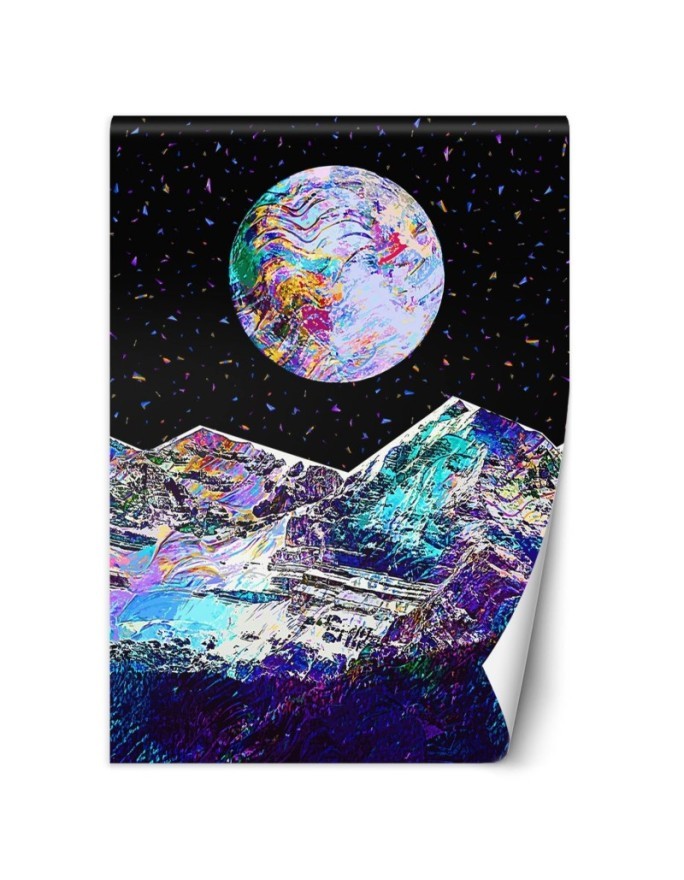 Bedroom wall mural - Moon cosmos Gab Fernando | FEEBY