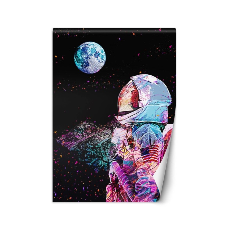 Fototapeta - Astronauta i widok z kosmosu Gab Fernando | FEEBY