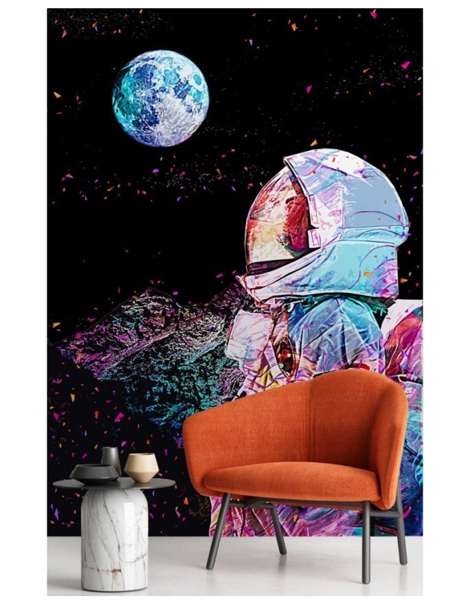 Fototapeta - Astronauta i widok z kosmosu Gab Fernando | FEEBY