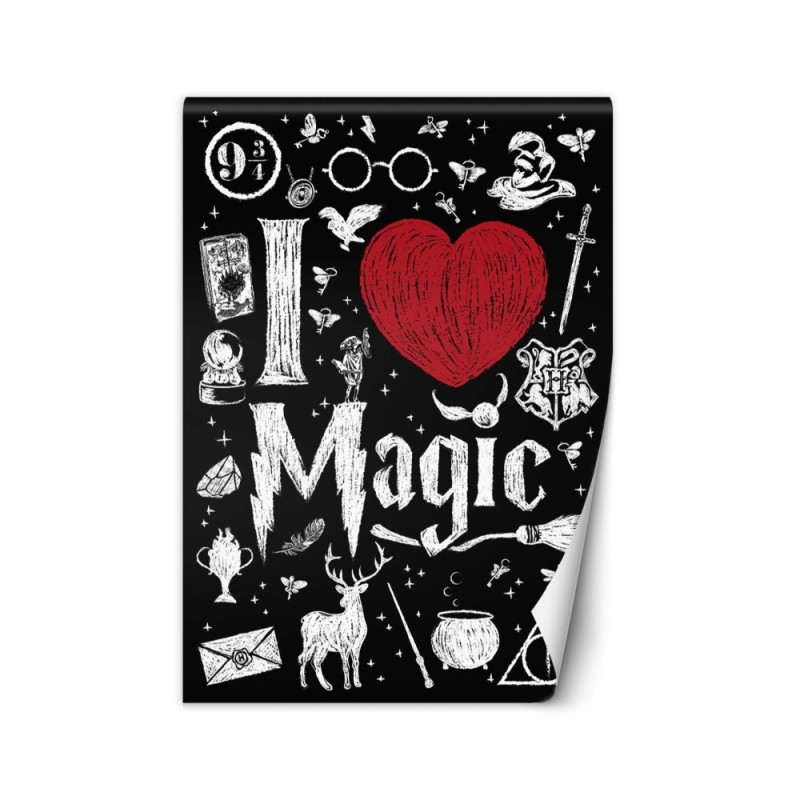 Fototapeta dla nastolatków - I love magic Harry Potter Dr.Monekers | FEEBY