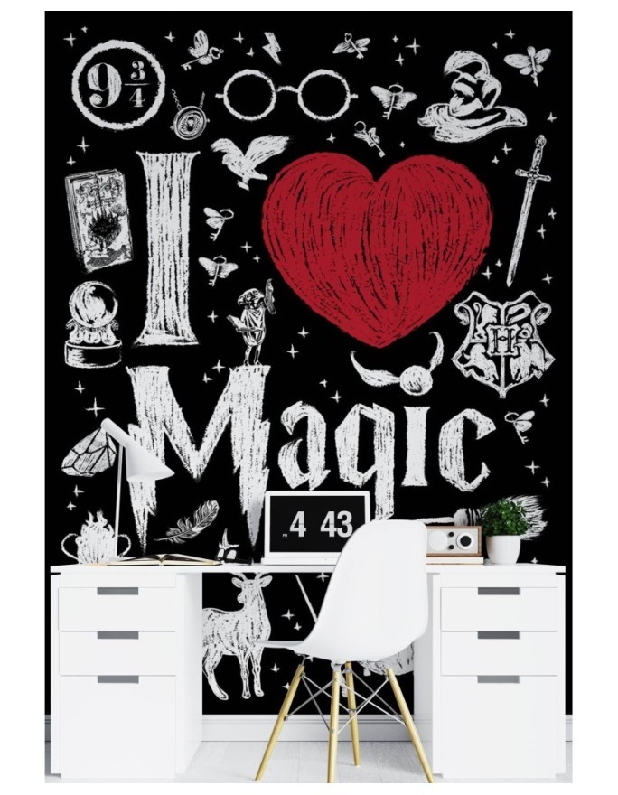Fototapeta dla nastolatków - I love magic Harry Potter Dr.Monekers | FEEBY