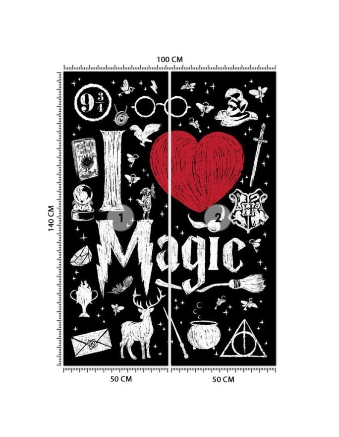 Fototapeta dla nastolatków - I love magic Harry Potter Dr.Monekers | FEEBY