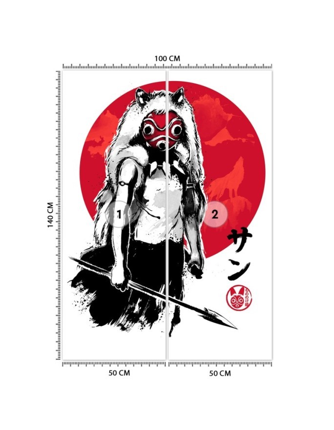 Fototapeta młodzieżowa - Księżniczka Mononoke Dr.Monekers | FEEBY
