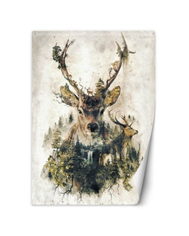 Stylish Wallpaper - Deer in the woods Barrett Biggers - Buy now! | FEEBY