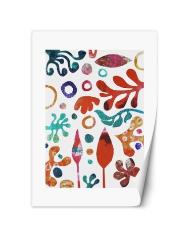 Wall mural - Colourful abstract leaves Andrea Haase | FEEBY