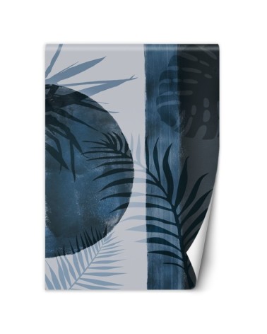 Wall mural - Blue fern leaves abstract Andrea Haase | FEEBY