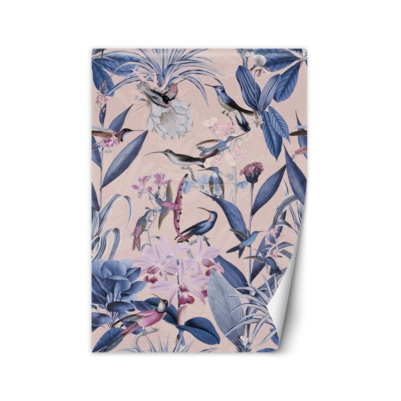 Fototapeta - Niebieskie Kwiaty ptaki natura Andrea Haase | FEEBY