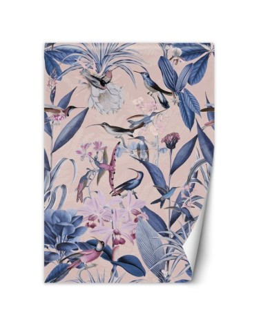 Wallpaper - Blue Birds flowers nature Andrea Haase | FEEBY