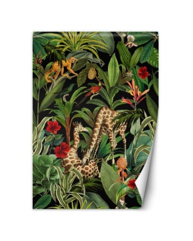 Wallpaper - Animals on a background of green leaves Andrea Haase | FEEBY