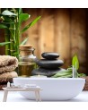 Fototapeta nowoczesna - Bambus kamienie zen w SPA | FEEBY