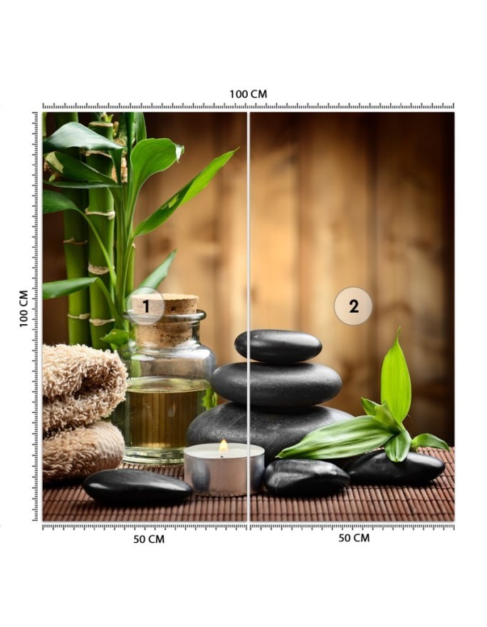 Fototapeta nowoczesna - Bambus kamienie zen w SPA | FEEBY