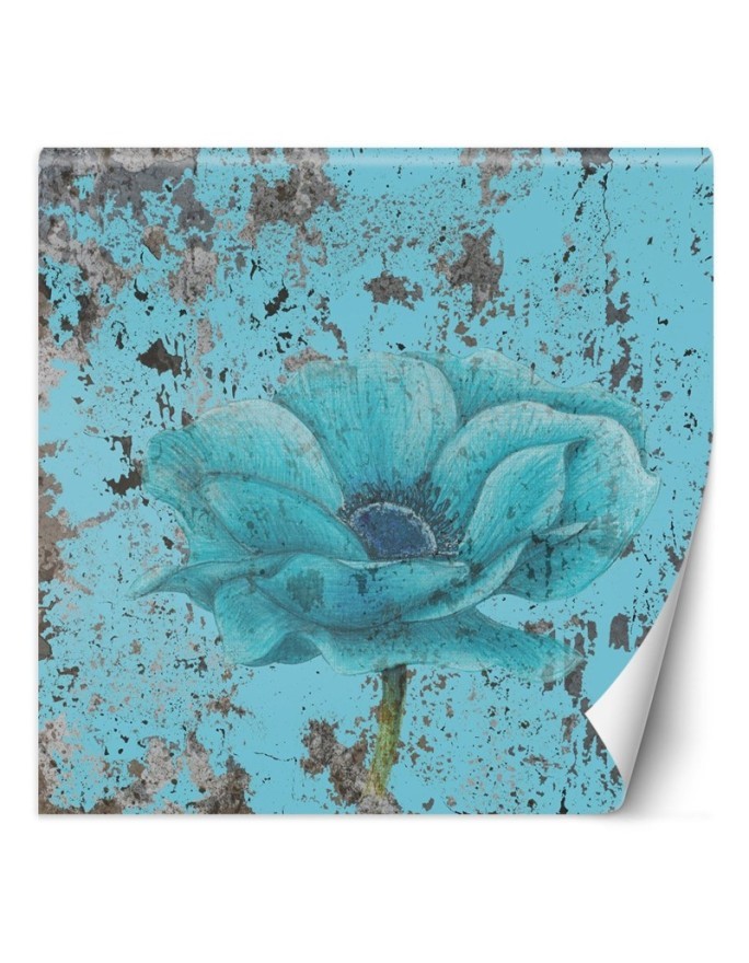 Nowoczesne fototapety - Turkusowy kwiat shabby chic | FEEBY