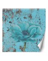 Nowoczesne fototapety - Turkusowy kwiat shabby chic | FEEBY