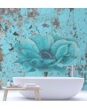 Nowoczesne fototapety - Turkusowy kwiat shabby chic | FEEBY