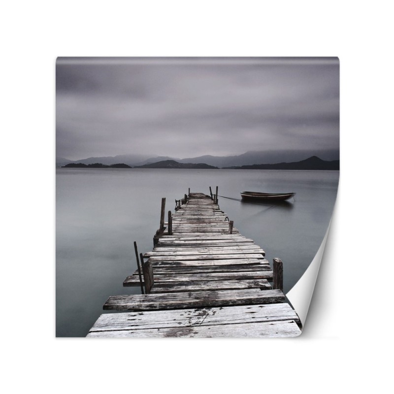 Najmodniejsze fototapety - Stary pomost jezioro | FEEBY