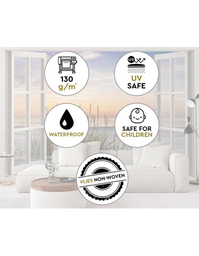 Modern Wallpaper - Lakeside deck sunset | FEEBY