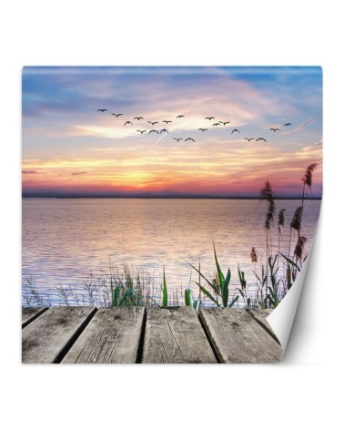 Stylish Wallpaper - Platform at sunset | FEEBY