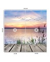 Stylowe fototapety - Pomost o zachodzie słońca | FEEBY