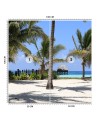 Unique wall mural - Tropical beach palm trees nature | FEEBY